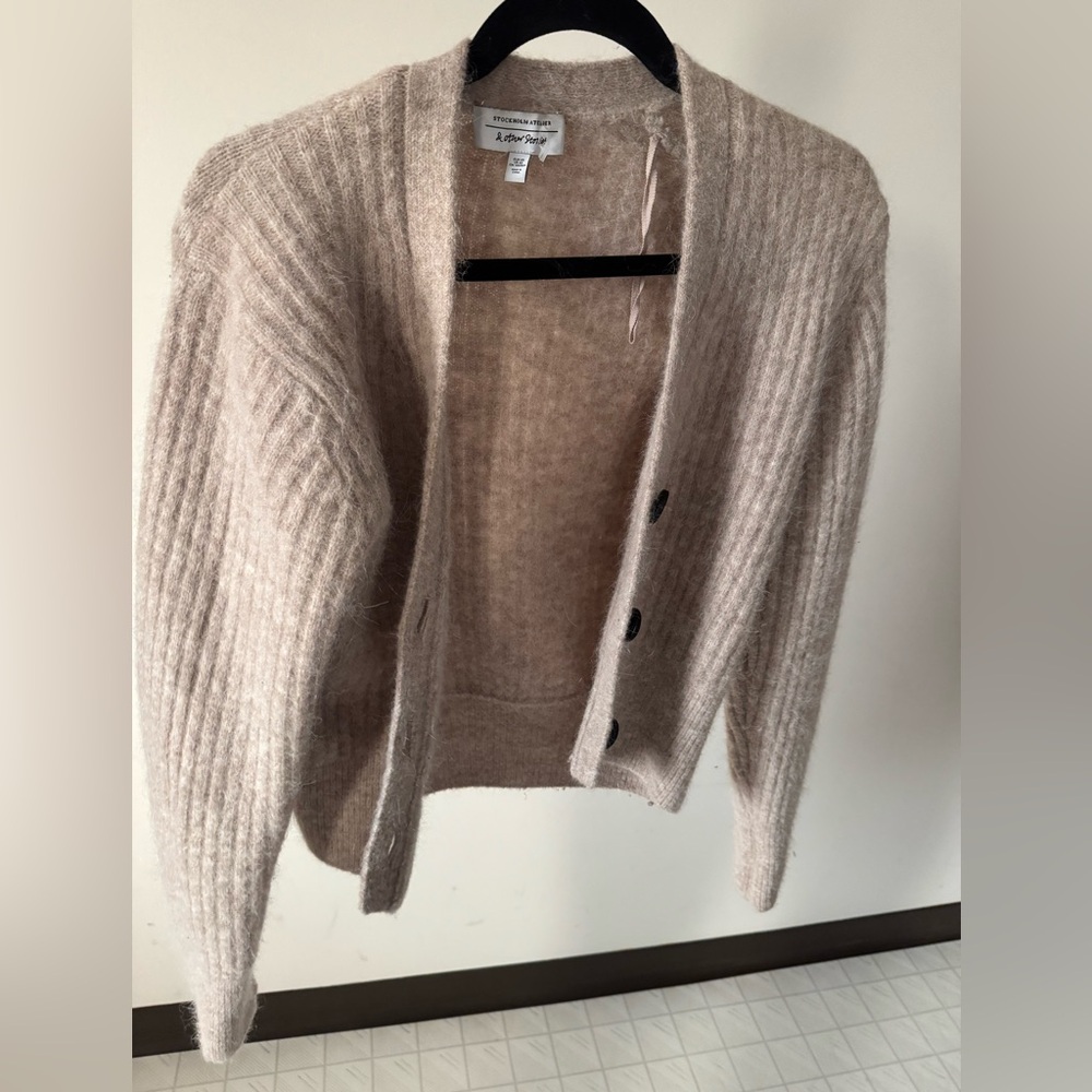 & Other Stories Soft Beige Cardigan